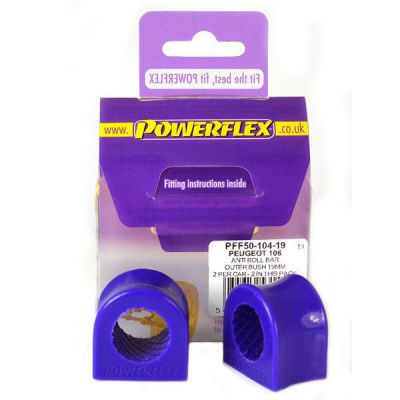 POWERFLEX Predný stabilizátor - silentblok uchytenia vonkajší 19mm